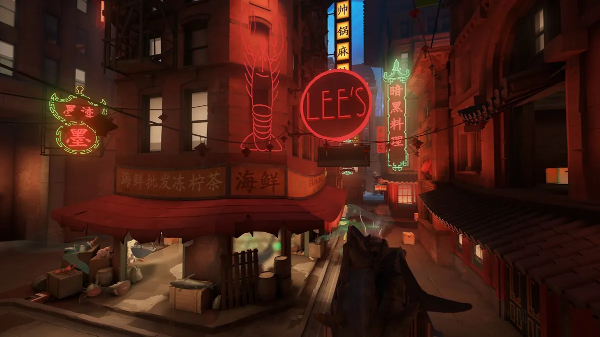 The four districts: the Theater, Chinatown, the Haunted Lot and the Plaza
