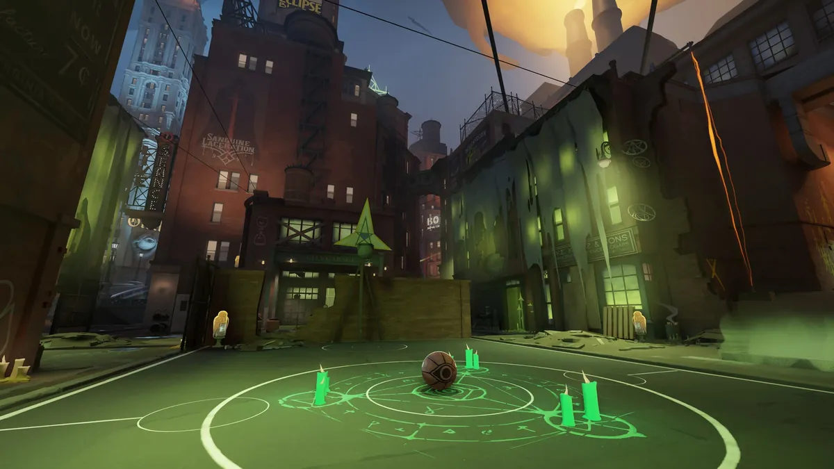 The four districts: the Theater, Chinatown, the Haunted Lot and the Plaza
