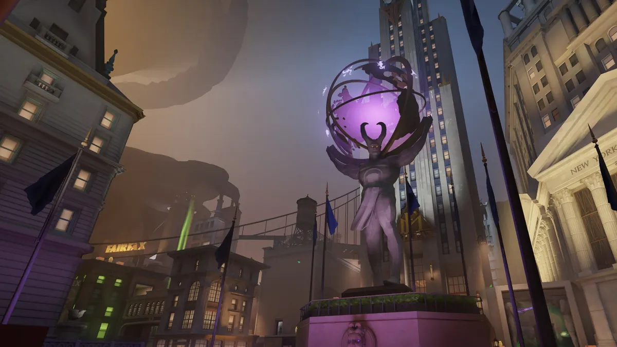 The four districts: the Theater, Chinatown, the Haunted Lot and the Plaza